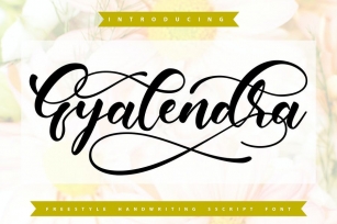 Gyalendra | Freestyle Handwriting Script Font Font Download