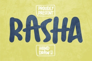 Rasha | Handdraw Font Font Download