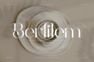 Berfilem - Editorial Display Serif Font Download