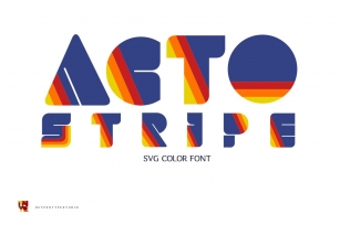 Acto Stripe Color Font Download