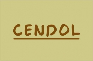 Cendol Font Download
