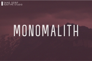 Monomalith Font Download