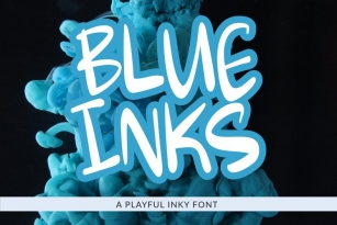 Blue Inks Font Download