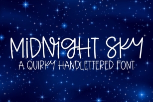 Midnight Sky Font Download