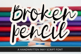 Broken Pencil Font Download