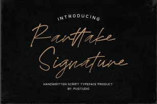 Rarttake Signature Font Download