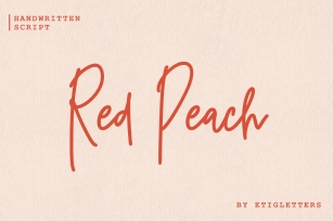 Red Peach Font Download