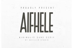 Aifhele - Minimalis Sans Serif Font Download