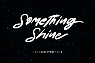 Something Shine Font Download