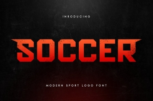 Soccer - Modern Sport Logo Font Font Download