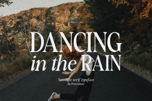 Dancing In The Rain Typeface Font Download
