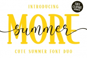 More Summer Duo Font Download