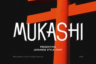 Mukashi - Japanese Thin Display Font Font Download