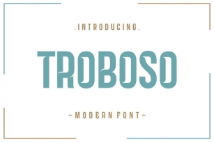 Troboso Font Font Download