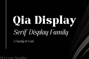 Qia Display Font Download