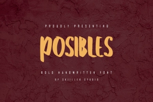 Posibles - Bold Handwritten Font Download