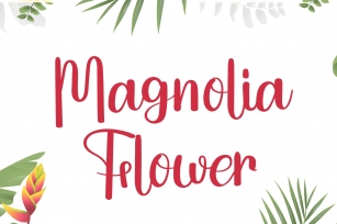 Magnolia Flower Font Download
