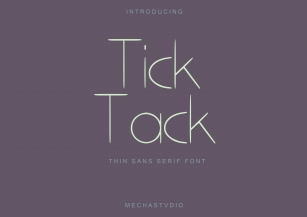 Tick Tack Font Download