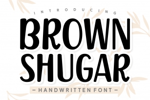 Brown Shugar Font Download