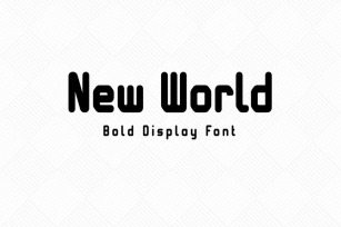 New World - Display font Font Download