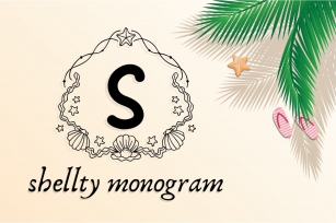 Shellty Monogram Font Download