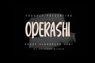 Operashi - Rough Handbrush Font Download