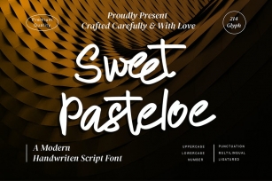 Sweet Pasteloe - Modern Script fonts Font Download