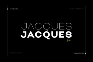 Jacques Pro Display Typeface Font Download