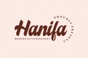Hanifa Modern Lettering Font Font Download