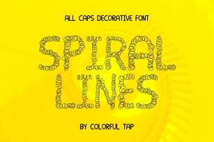 Spiral Lines Font Download