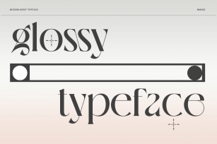 glossy serif Font Download