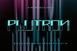 Plutron font Font Download