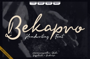 Bekapro Handwriting Font Font Download