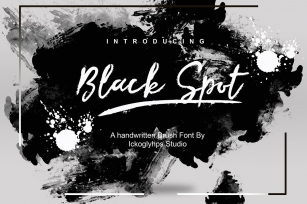 Black Spot Font Download