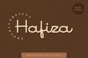 Hafiza Monoline Font Font Download