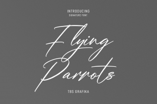 Flying Parrots Font Download