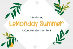 Lemonday Summer Font Download
