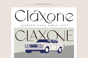 Claxone Font Download