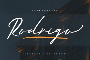 Rodrigo | Signature Script Font Font Download