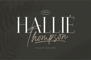 Hallie Thompson Font Download