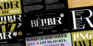 Beliber Font Family Font Download