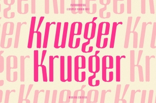 Krueger Sans Display Font Font Download