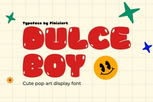 Dulce Boy - Cute Pop Art Display Font Font Download