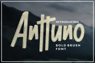 Anttuno | Bold Brush Font Font Download