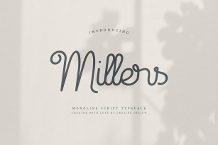 Millers Retro Monoline Script Font Download