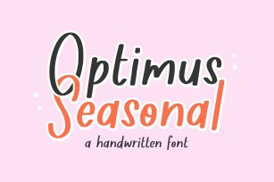 Optimus Seasonal Font Download