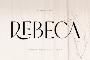 Rebeca - Modern Display Sans Serif Font Download