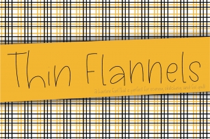 Thin Flannels Font Download