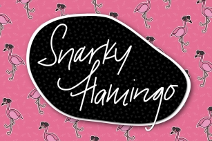 Snarky Flamingo Font Download