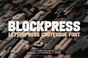 BlockPress Grotesque Font Font Download